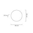 MOOSEE MSE1501100499 lampa ścienna SHADOW SUN 25 złota