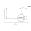 MOOSEE MSE1501100555 lampa wisząca RAGE złota