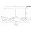 MOOSEE MSE1501100588 lampa wisząca CHAIN 210 złota