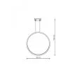 LIGHT PRESTIGE LP-999/1P S GD CCT Lampa wisząca Mirror S złota IP44 LED CCT