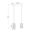 LIGHT PRESTIGE LP-2910/2L CH Lampa wisząca Vetro chrom 2xE14