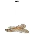 LIGHT PRESTIGE LP-2704/1P NT Rattanowa lampa wisząca Raya naturalna 1xE27