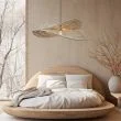 LIGHT PRESTIGE LP-2704/1P NT Rattanowa lampa wisząca Raya naturalna 1xE27