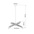 LIGHT PRESTIGE LP-2704/1P NT Rattanowa lampa wisząca Raya naturalna 1xE27