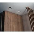 CANDELLUX 2263816 SSU-15 CH/BK MR16 CHROM oczko sufitowe lampa sufitowa. STROP. UCHYL. OKRĄGŁA SZKŁO CZARNE