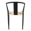 KING HOME KH1201100122 Krzesło WISHBONE METAL naturalne