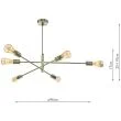 DAR ALA0675 ALANA 6LT ADJUSTABLE PENDANT ANT BRA