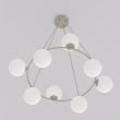 EMIBIG 1637/8 AZURA 8 MOKKA OPAL LAMPA WISZĄCA
