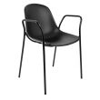 KING HOME 292-CPP4.BLACK Krzesło RESOL ARM czarne