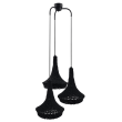 ANTIGO Lampa wisząca Mahaka 3 - Czarna (500 mm) 5174