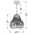 CANDELLUX 31-56108 GALACTIC 4 ZWIS 1X60W E27 3D