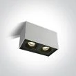 ONE LIGHT 12205YA/W Karlowasi 2 biała oprawa sufitowa z oprawką GU10 MR16 2x10W