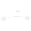 EMIBIG 671/2 PREGOS 2 WHITE LAMPA SUFITOWA