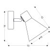 WYPRZEDAŻ CANDELLUX 21-70968 LESS LAMPA KINKIET 1X40W E14 CZARNY MATOWY