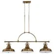 ELSTEAD Emery QZ-EMERY3P-WS 3 Light Island Chandelier - Weathered Brass