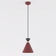 EMIBIG 1740/1 KLEVER 1 BURGUNDY BLACK Lampa wisząca