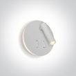 ONE LIGHT 65746B/W/W Magoula biała przyłóżkowa oprawa COB LED 3000K 3W IP20 z podświetleniem i przełącznikiem 5 W