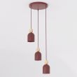 EMIBIG 1695/3PREM MESI 3PREM BURGUNDY LAMPA WISZĄCA