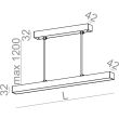 AQFORM 50359 SET RAW mini LED zwieszany