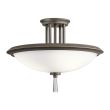 ELSTEAD Dreyfus KL-DREYFUS-SFOZ 3 Light Semi Flush