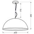 CANDELLUX 31-26361 DORADA ZWIS 30 1X60W E27 CHROM