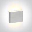 ONE LIGHT 67376/W/W Koutsi biały zewnętrzny kinkiet góra - dół SMD 2835,3000K 2x3W IP54