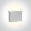 ONE LIGHT 67376/W/W Koutsi biały zewnętrzny kinkiet góra - dół SMD 2835,3000K 2x3W IP54