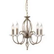 ELSTEAD AEGEAN AG5 AGED BRASS 5Lt Chandelier/Semi-Flush