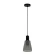 CANDELLUX 31-26934 Udin middle lampa wisząca czarny 1x15W GU10 klosz szary