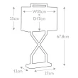 ELSTEAD CROSS-TL-IVORY Lampa stołowa Cross - 1 źródło światła - Polerowane złoto