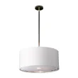 ELSTEAD BALANCE-P-BKPN Lampa wisząca Balance - 1 źródło światła - Czarna z polerowanym niklem