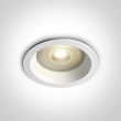 ONE LIGHT 10105R2P/W Kedares biały wpust ze szkłem pryzmatycznym i oprawką GU10 MR16 50W IP65 dark light