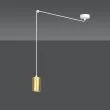 EMIBIG 527/1 LAMPA WISZĄCA TRAKER 1 WH/GOLD