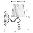 CANDELLUX 21-04420 FIESTA KINKIET 1X40W E14