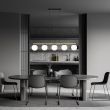 EMIBIG 1254/5 LAMPA SUFITOWA ALLORA 5 BL OPAL