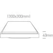ONE LIGHT 67363A/W/W Stamata 2 biały plafon LED 3000K 30W IP54