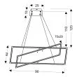 CANDELLUX A0033-321 KSEROS LAMPA WISZĄCA 90X44 45W LED CHROMOWY 4000K APETI