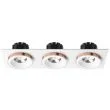RENDL R13260 SHARM SQ III wpuszczana biała miedź 230V LED 3x10W 24° 3000K