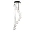 SIGMA 33661 lampa wisząca Piano 9 zwis czarny mosiądzowany