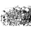 MOOSEE MSE1501100175 lampa wisząca MONETE 60 chrom