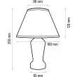 HELLUX 4110409 Lampa nocna Mona biały