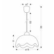 CANDELLUX 31-17710 BRATEK LAMPA WISZĄCA 18 1X60W E27 KLOSZ BIAŁY