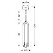 CANDELLUX 31-77684 LAMPA WISZĄCA TUBA 1X50W GU10 6,3/25 BIAŁY