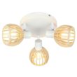 CANDELLUX 98-68118 ATARRI PLAFON 3X25W E14 BIAŁY+DREWNO