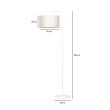 EMIBIG 572/1 LAMPA PODŁOGOWA TRAPO LP1 WH ECRU