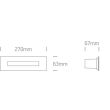 ONE LIGHT 68072C/W Letrina 3 wpust ścienny ze stali nierdzewnej LED 3000K 10W IP65
