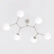 EMIBIG 1703/6 SPACE 6 MOKKA OPAL Lampa sufitowa