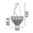 LUCES EXCLUSIVAS LE43570 ACATEN lampa wisząca