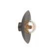 TK-LIGHTING 11352 SLATE NEW BROWN GLASS KINKIET 1XG9