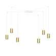 EMIBIG 527/6 LAMPA WISZĄCA TRAKER 6 WH/GOLD